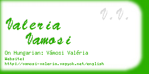 valeria vamosi business card